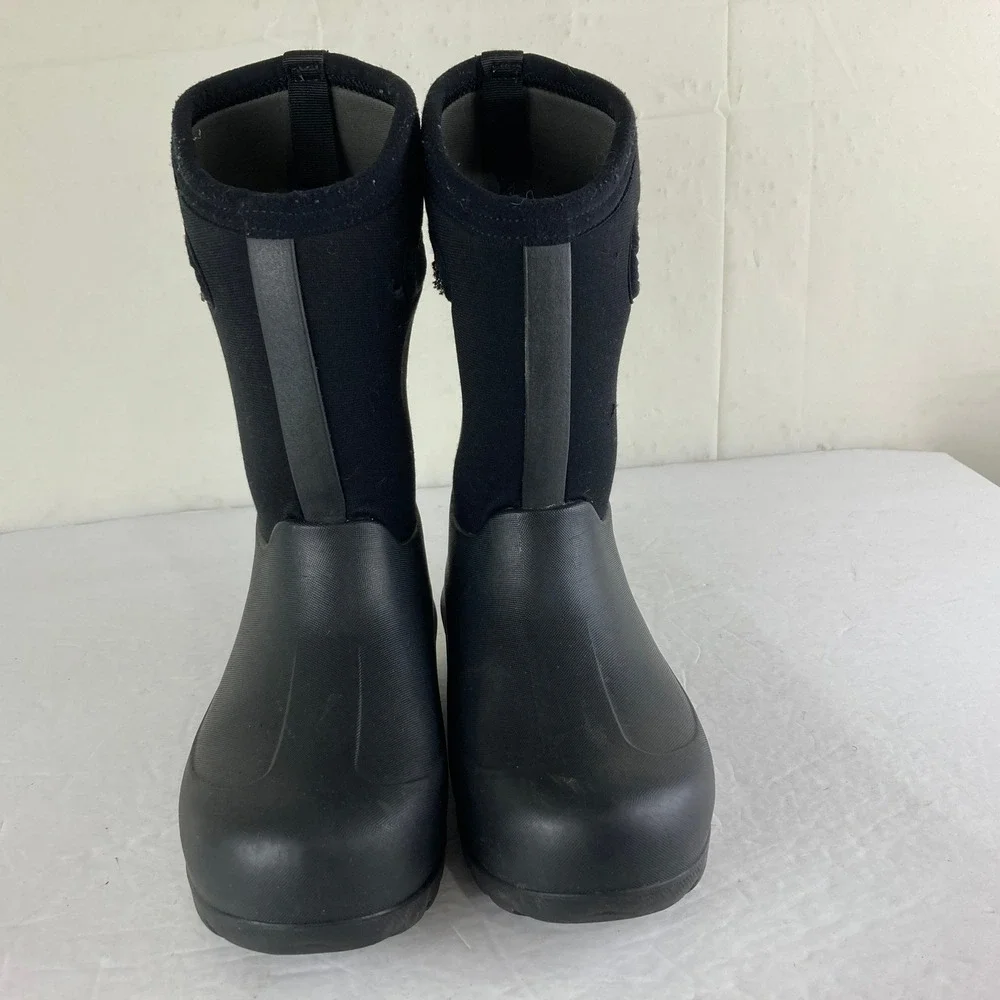 Bogs Kids Boys sz‎ 2 Black Waterproof Insulated Boots Snow Rain Mud Gorpcore